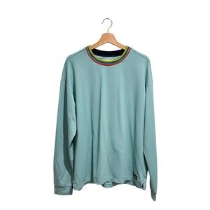 Rhone Retro Session Mock Neck Pullover Long Sleeve Mens L